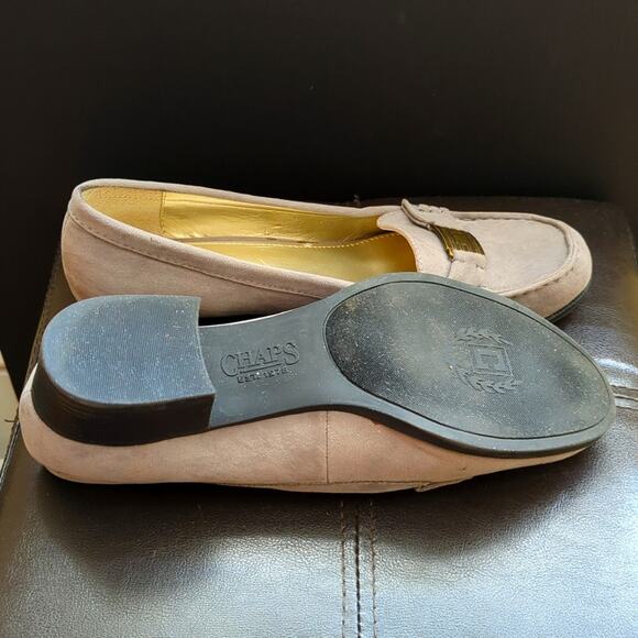 Ralph Lauren Chaps Percy Gray Slide On Buckle Detail Comfort Loafer - Picture 5 of 5